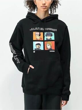 Jujutsu Kaisen Black Hoodie Size Small